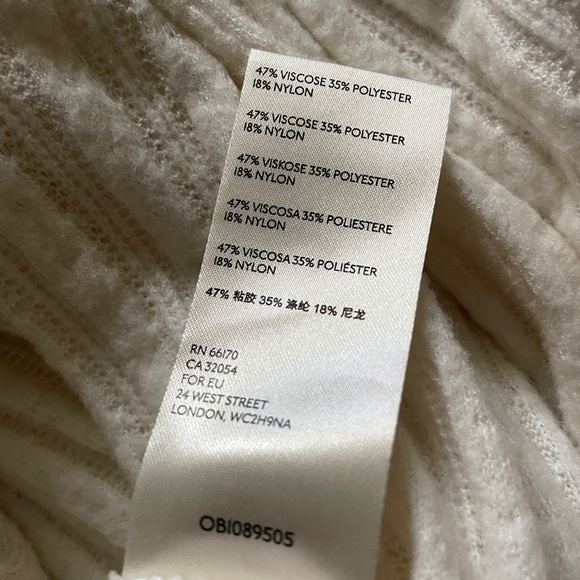 Maeve Anthropologie Women's Size XS Surplice Faux Wrap Front Sweater Ivory - Picture 5 of 7